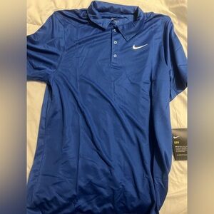 Nike Dri Fit Men's Blue Polo Shirt NWT